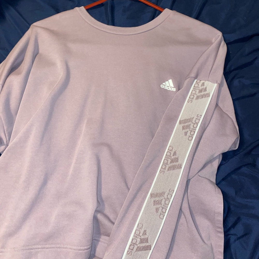 purple crew neck